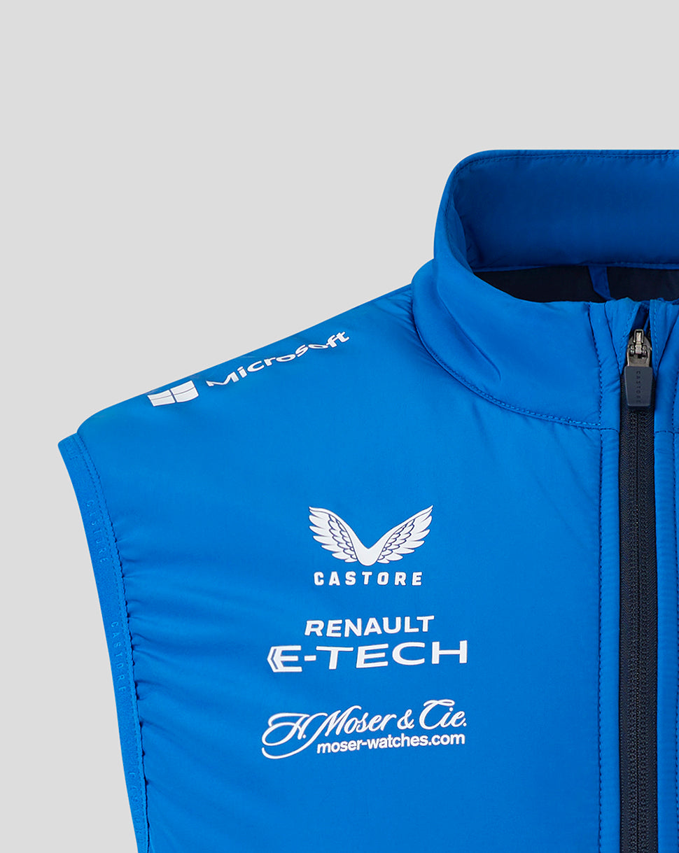 Alpine F1 Team Padded Hybrid Gilet Jacket 2025