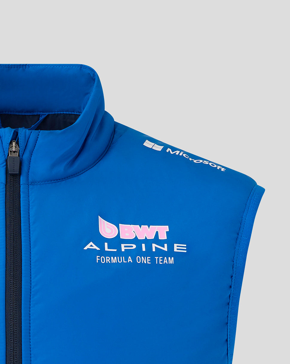 Alpine F1 Team Padded Hybrid Gilet Jacket 2025