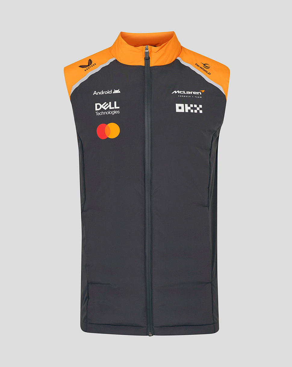 Mclaren F1 Team Padded Hybrid Gilet Jacket 2025