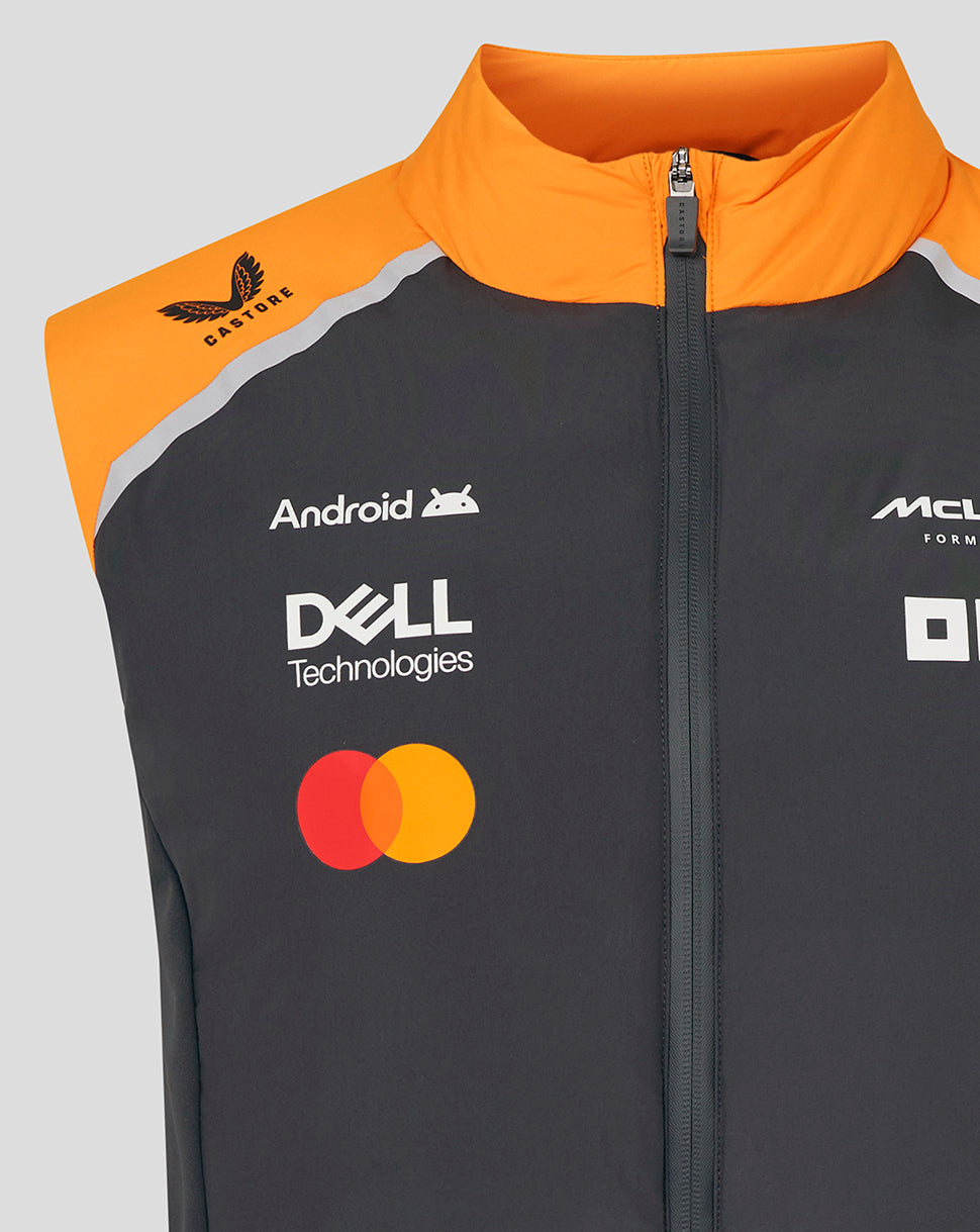Mclaren F1 Team Padded Hybrid Gilet Jacket 2025