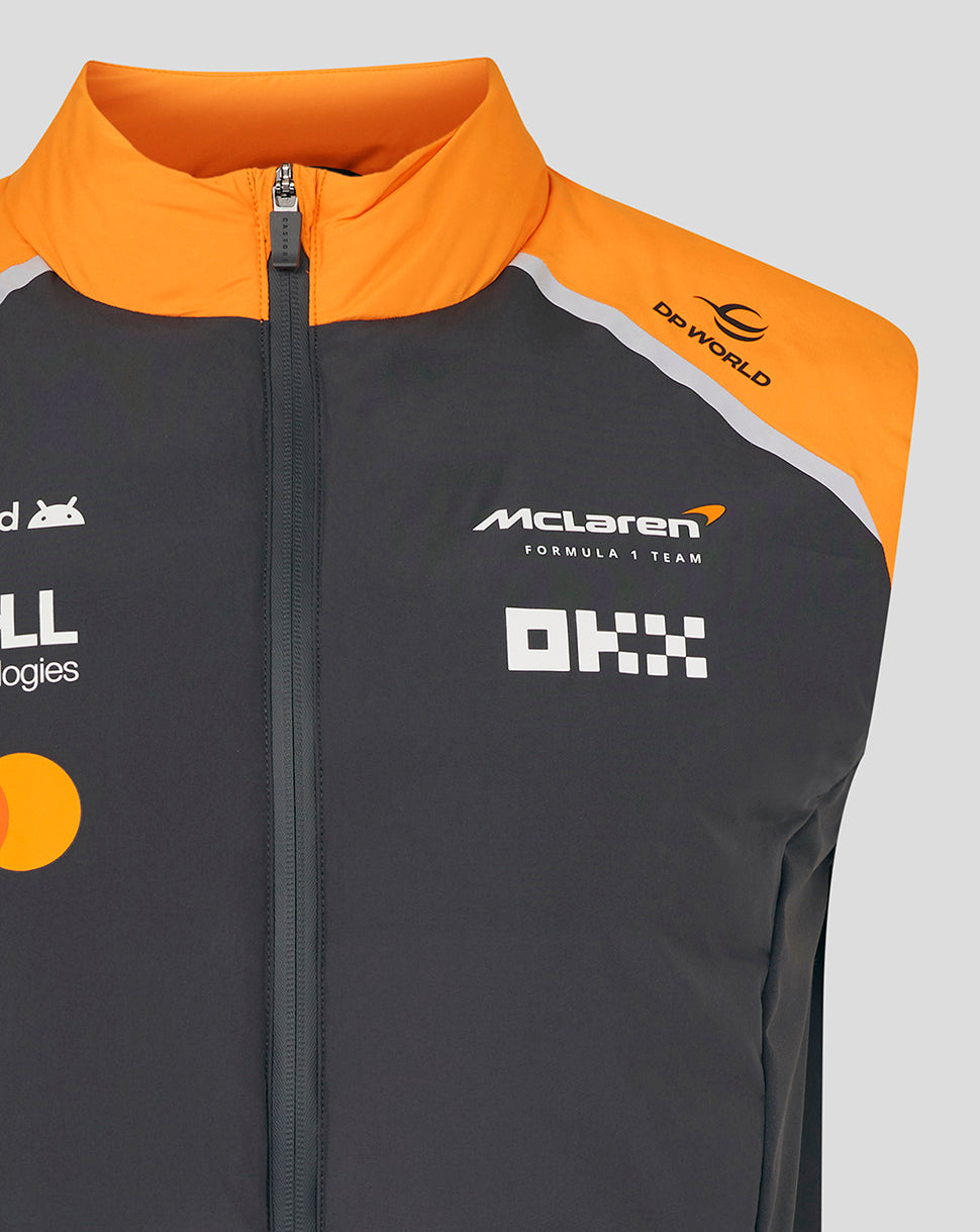 Mclaren F1 Team Padded Hybrid Gilet Jacket 2025