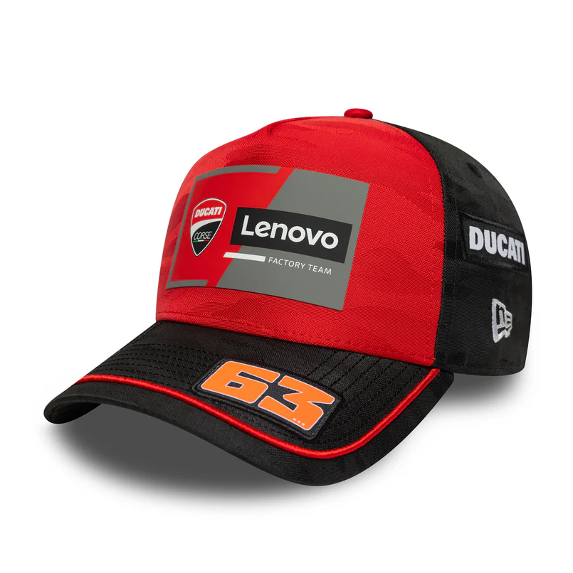 Ducati Corse New Era Team Pecco Bagnaia #63 Baseball Cap 2025