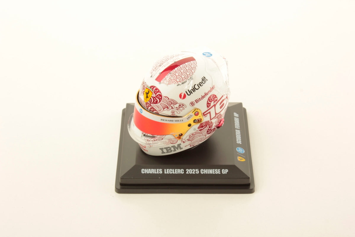 Scuderia Ferrari F1 Official Charles Leclerc Chinese GP 2025 1/5 Scale Mini Helmet