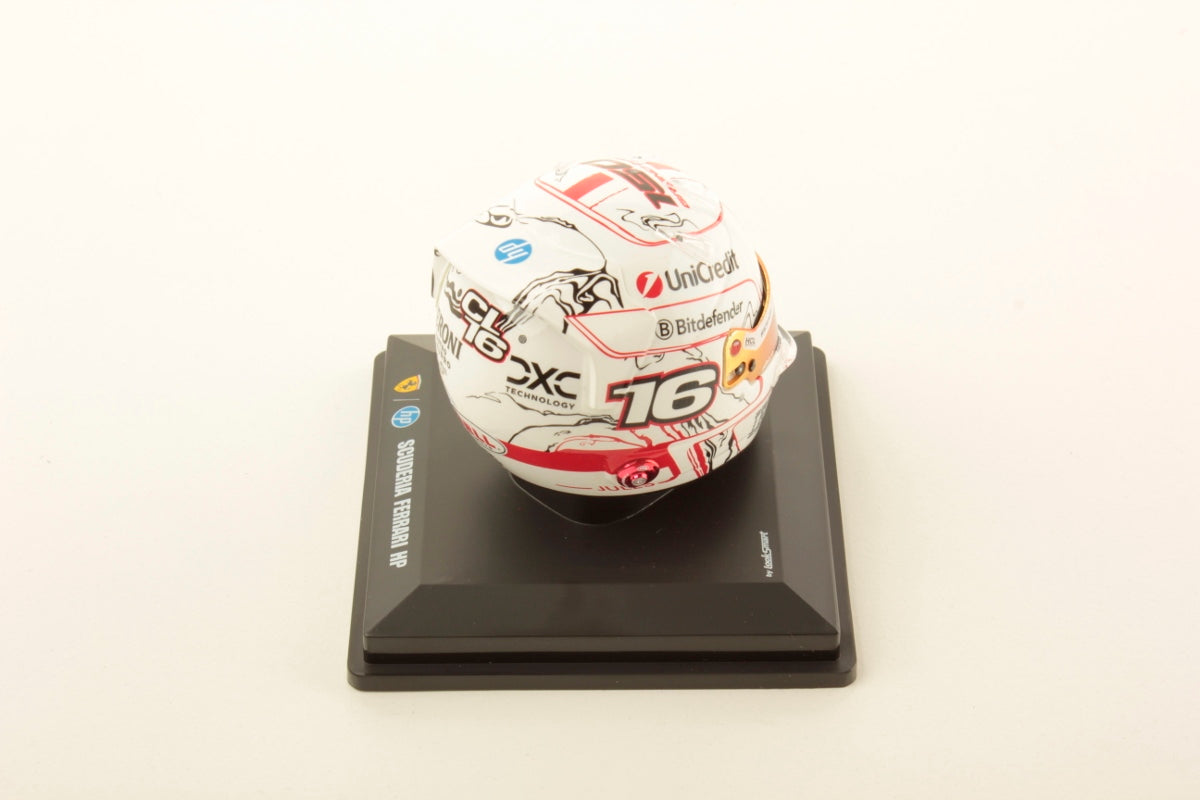 Scuderia Ferrari F1 Official Charles Leclerc Japanese GP 2025 1/5 Scale Mini Helmet