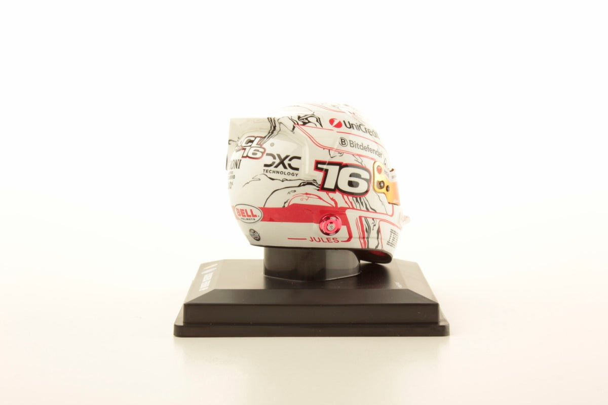 Scuderia Ferrari F1 Official Charles Leclerc Japanese GP 2025 1/5 Scale Mini Helmet
