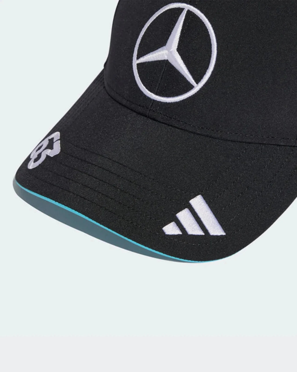Mercedes AMG Petronas F1 Team 2025 Adidas George Russell Drivers Baseball Cap