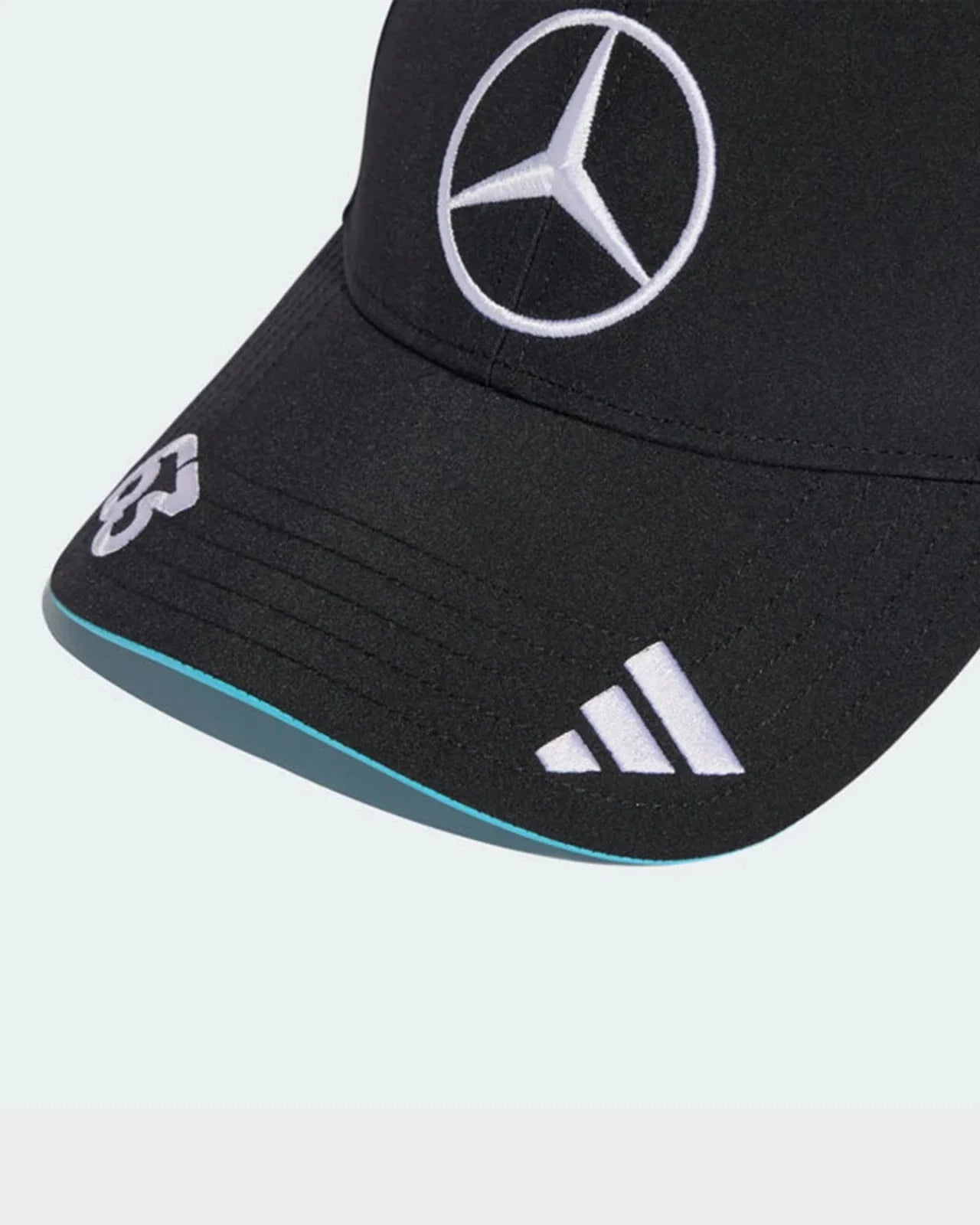 Mercedes AMG Petronas F1 Team 2025 Adidas George Russell Drivers Baseball Cap
