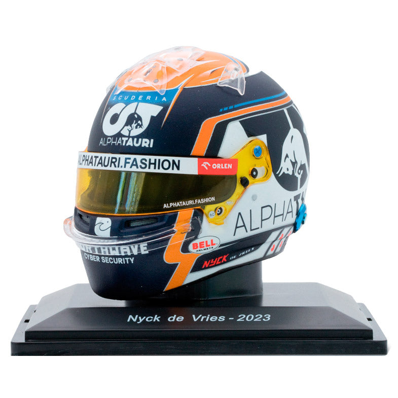 Alpha Tauri F1 Team Nyck De Vries 1/5 Scale Mini Helmet